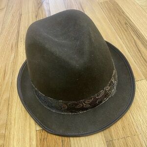 Kathy Jeanne Brown Wool Felt Fedora